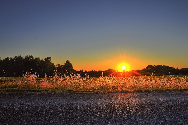 Atardecer, Ir, Värnamo, Suecia, Paisaje