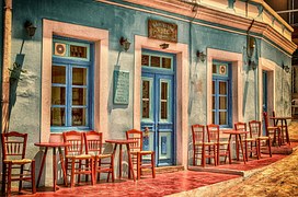 Cafe, Architecture, Building