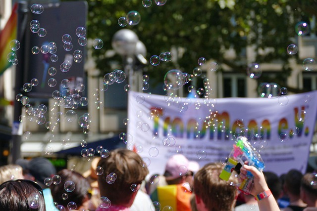 Gay, Umzug, Vorführung, Menschliche