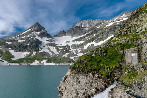 Alpino, Céu, Montanhas, Neve, Cume