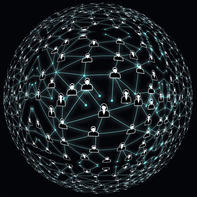 Free system web networking illustration