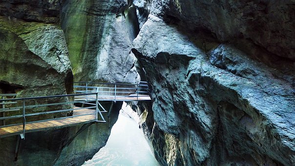 Natur, Vand, Kløft, Klippe, Schweiz