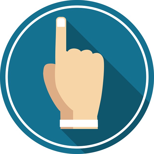 Free hand up hand icon illustration