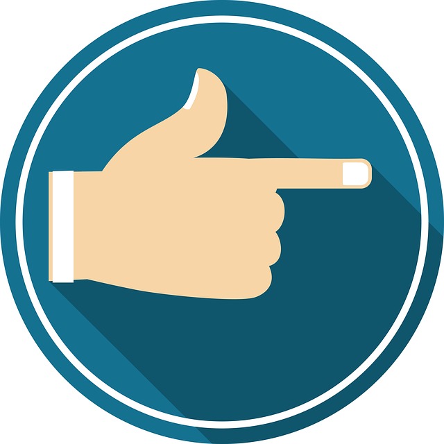 Free right arrow hand icon illustration