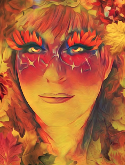 Free fairy fantasy autumn illustration