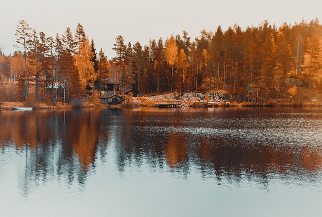 See, Reflexion, Wasser, Landschaft