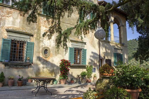 Have, Italien, Italiensk, Bygning, Gamle
