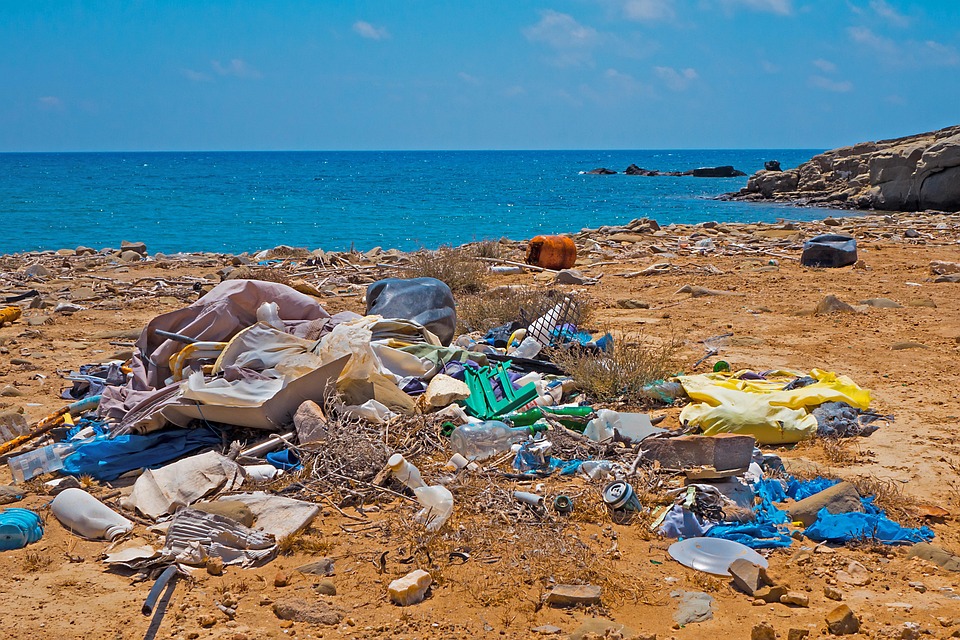 Basura, Los Residuos De Plástico, Playa