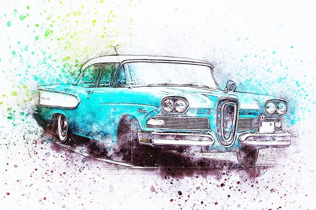 Bil, Gammel Bil, Oldtimer, Kunst
