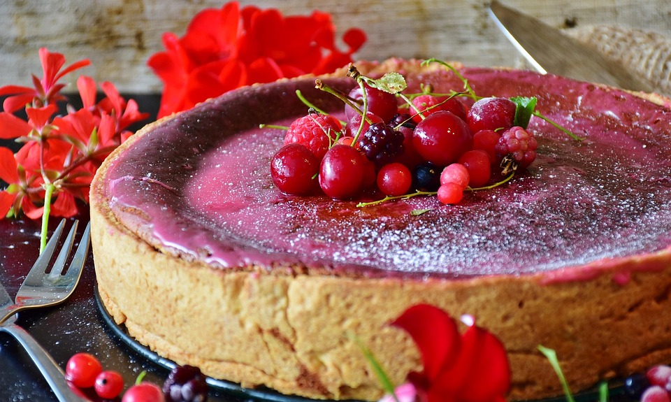 Torta, Torta Di Formaggio, Frutti Di Bosco, Infornare