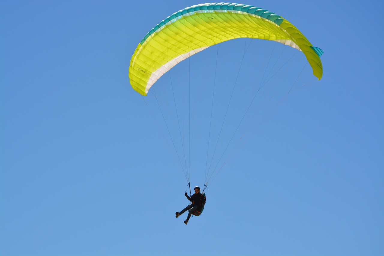 Paragliding - free online jigsaw puzzle photo