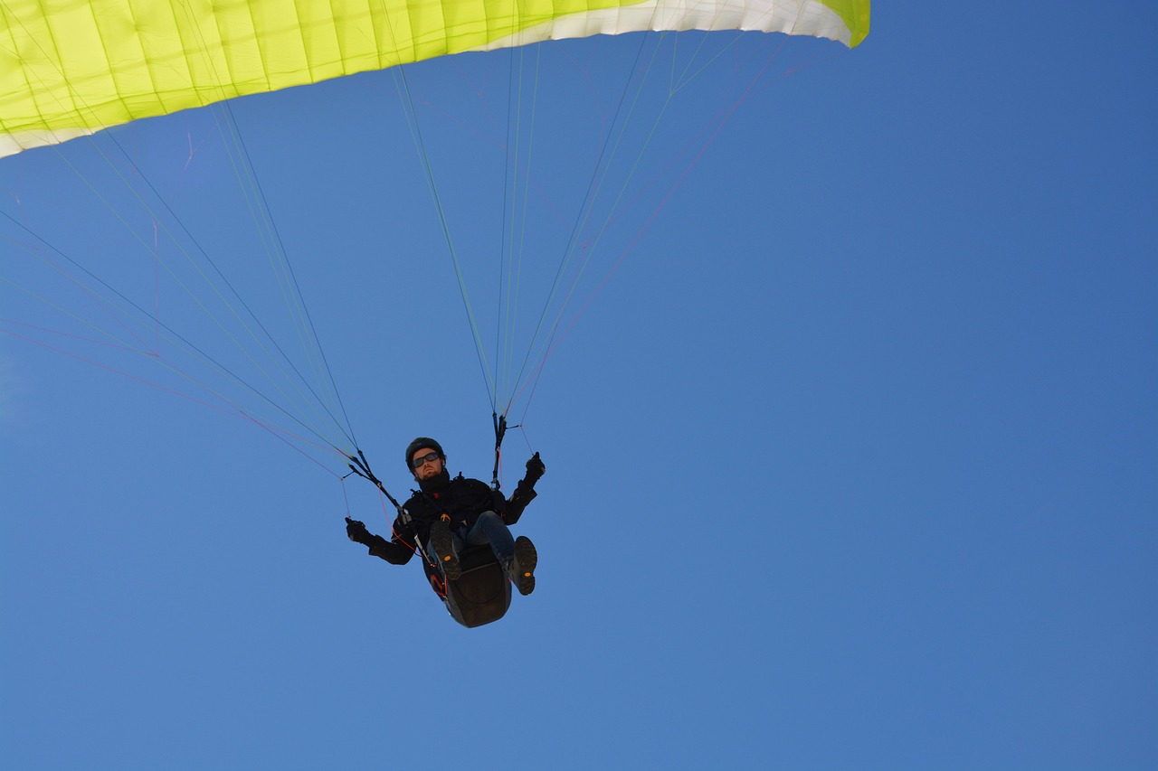Paragliding - free online jigsaw puzzle photo