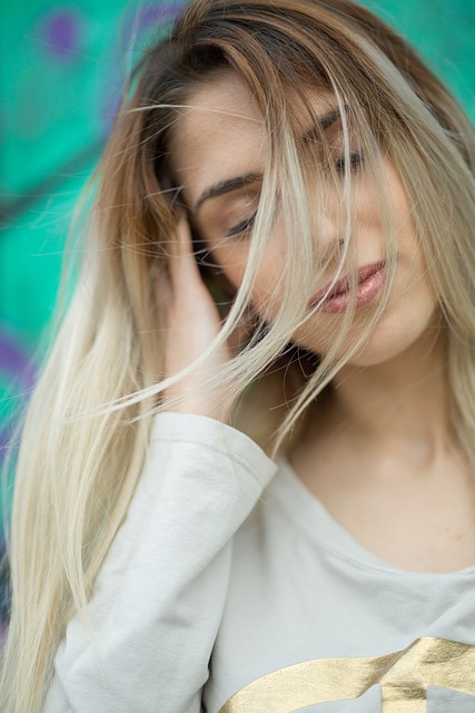 Niña, Modelo, Retrato, Mujer