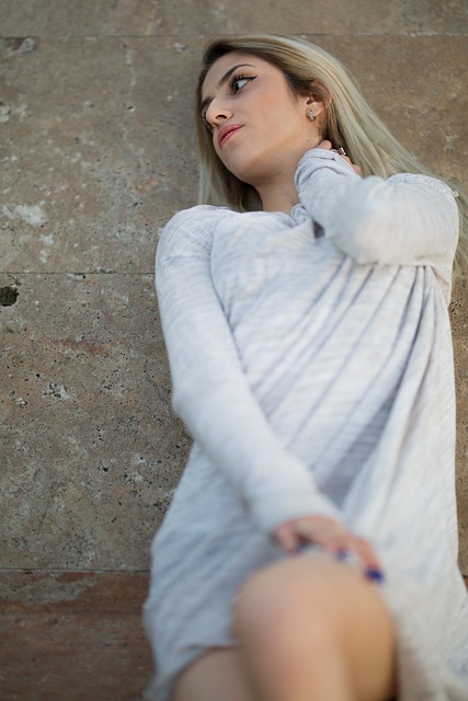 Niña, Modelo, Retrato, Mujer, Pared
