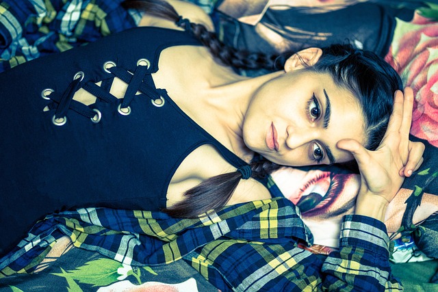 Niña, Mujer, Morena, Modelo, Retrato