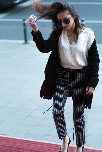 Mujer, Niña, Escalera, Tacones Altos