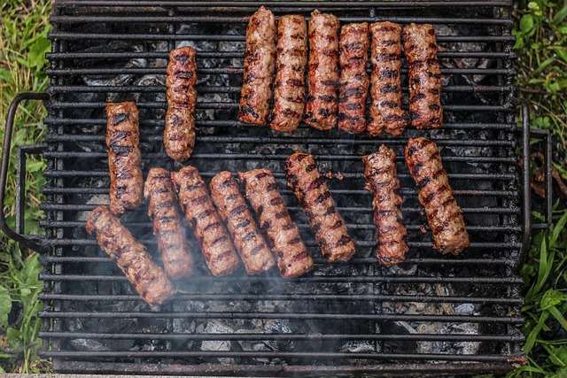 Grill, Grillet, Kød, Grillning, Spise