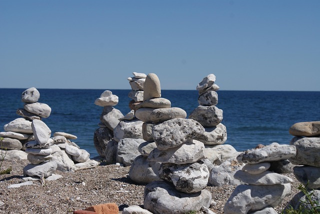 Steen, Strand, Zomer, Landschap, Natuur