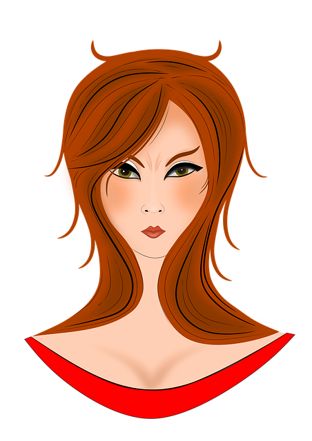 Free the little girl anger portrait illustration