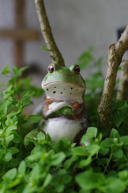Garten, Frosch, Natur, Grün, Figur