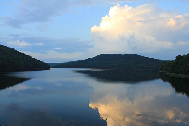 See, Wolken, Wasser, Landschaft, Himmel