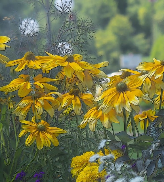 Free Rudbeckia Prairie illustration and picture