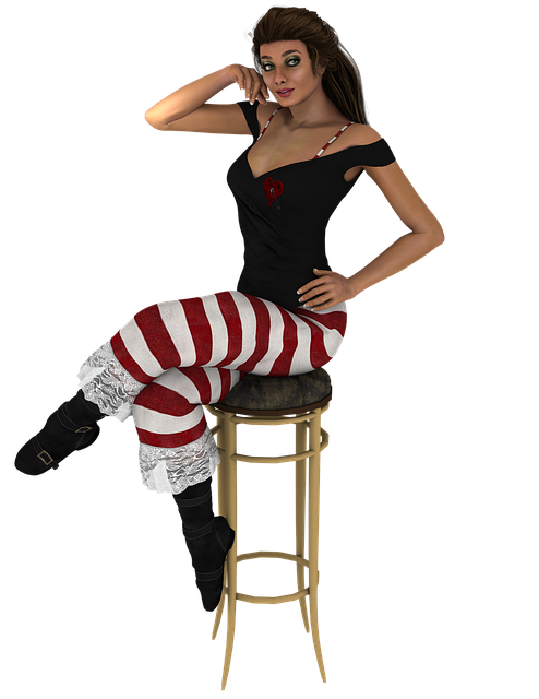 Free woman sitting girl illustration