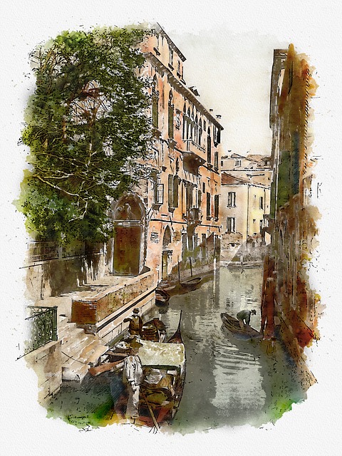 Free Venice Water Cup illustration and picture