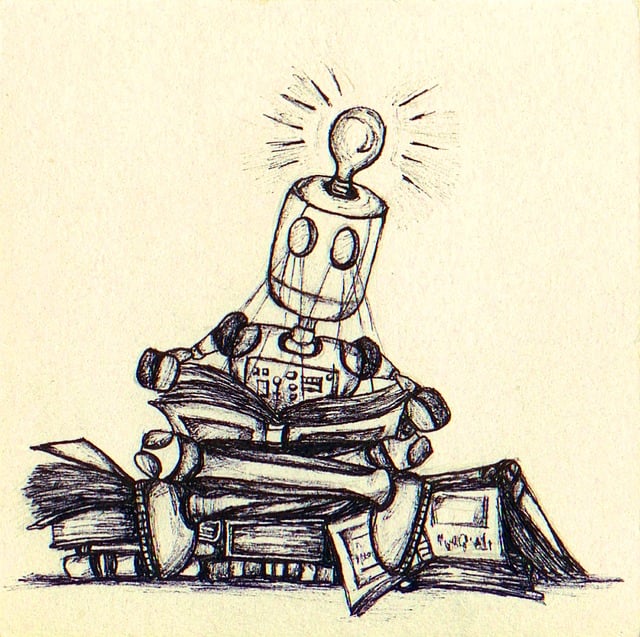 Free art artwork robot illustration