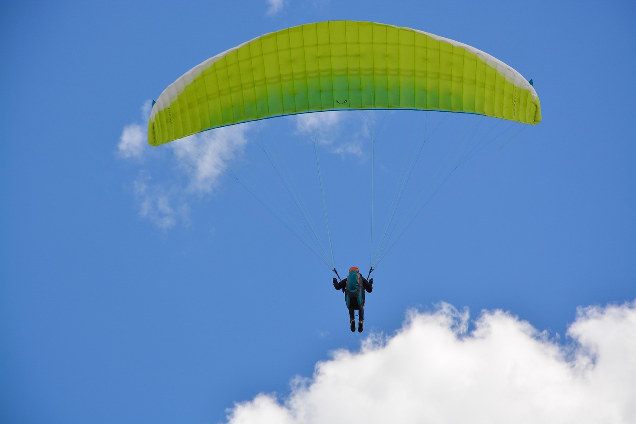 Paragliding - free online jigsaw puzzle photo