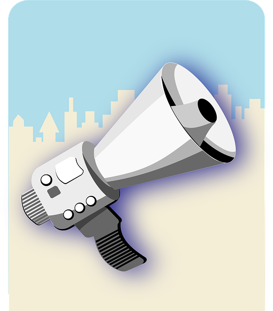 Free megaphone protest amplify vector