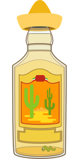 Free graphic tequila tequila bottle illustration