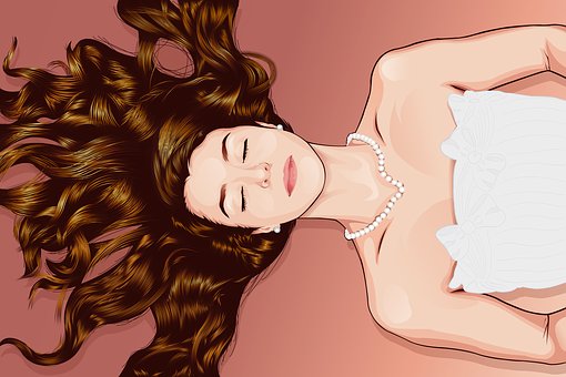 Mulher, Garota, Cabelo, Pérola, Vestir