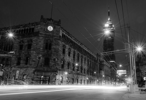 Nacht, Stadt, Die Architektur, Uhr