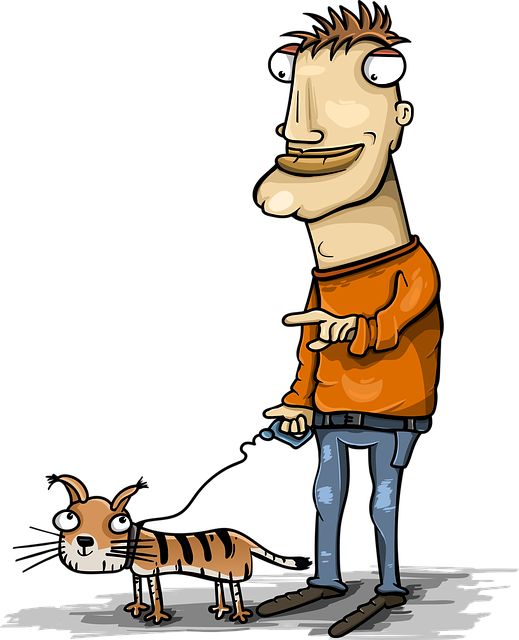 Free stroll cat tiger vector