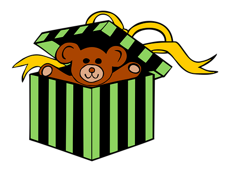 Free Gift Teddy illustration and picture