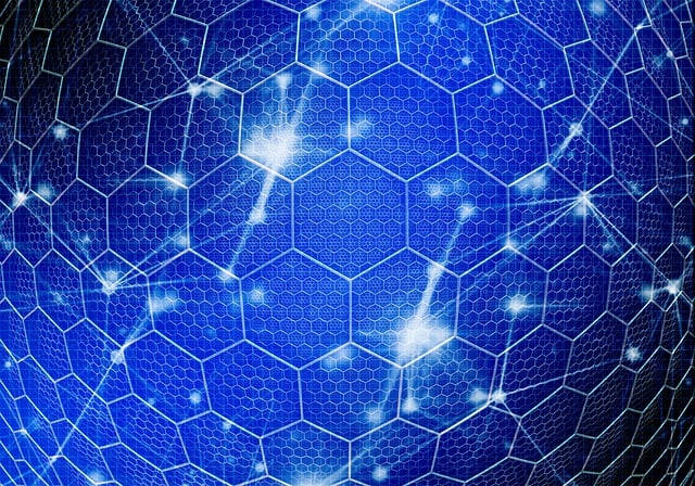 Free blockchain network internet illustration