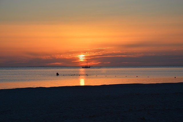 sunset, what, nature, sea, eve, dusk