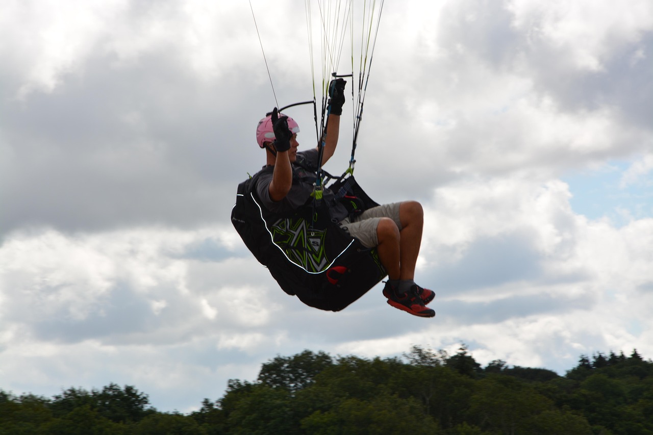 Paragliding - free online jigsaw puzzle photo
