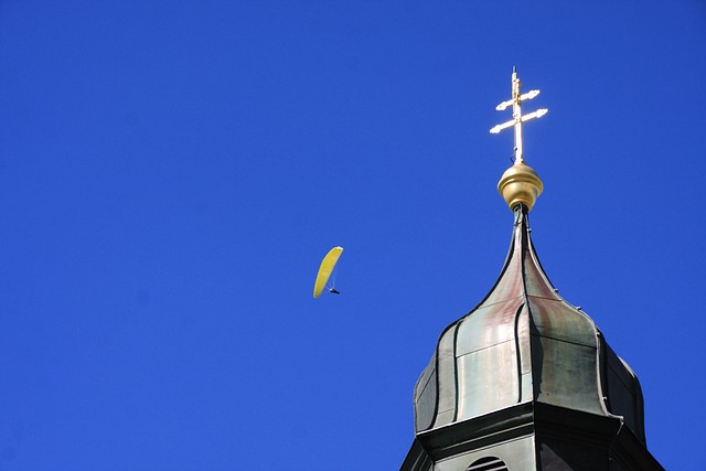 Blauw, Lucht, Hangen Zweefvliegtuig