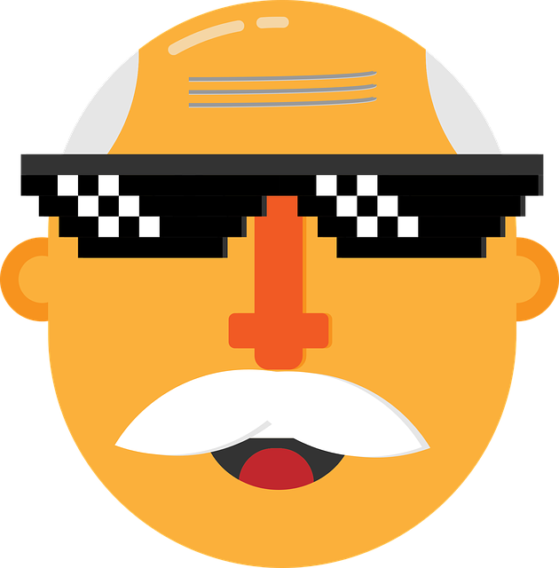 Free grandparents cartoon grandparents thug life vector