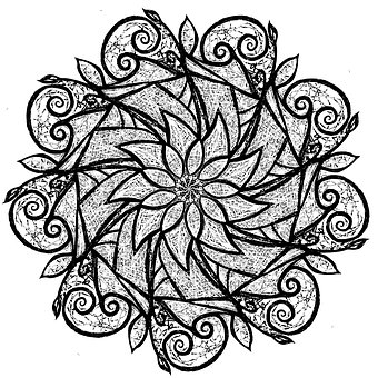 Mandala, Stoff, Gestaltung, Muster