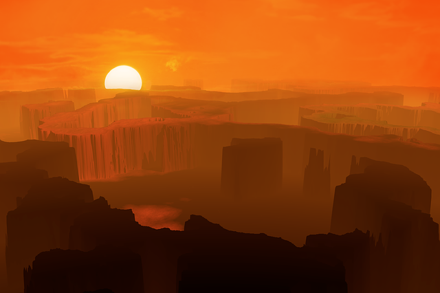 Free sun sunset sunrise illustration