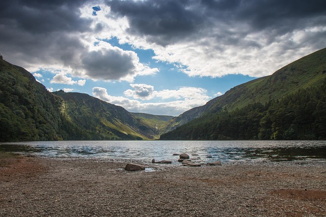 Irland, Glendalough, Ober-See