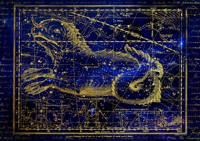 Free constellation star sign heaven illustration