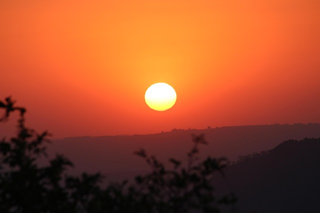 Zon, Middag, Horizon, Veld, Natuur