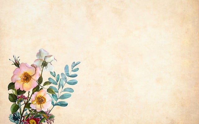 Free flower floral paper illustration