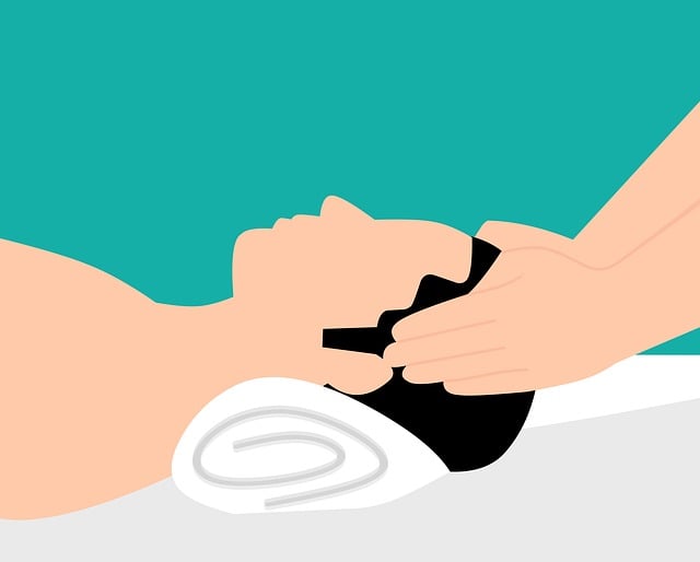 Free massage healing man illustration