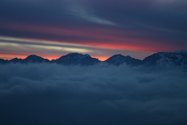 Free Sunset Winter photo and picture