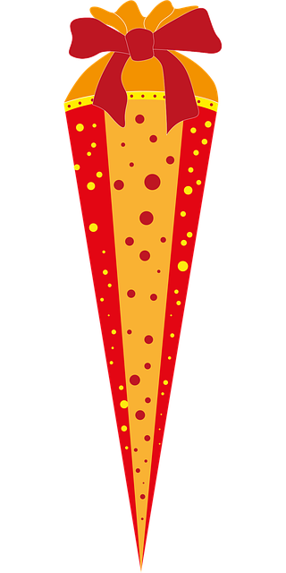 Free school cone back to school school enrollment illustration